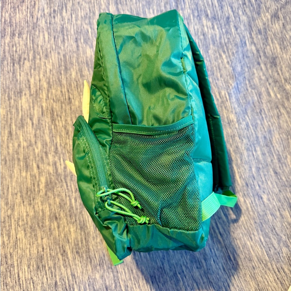 Green Triceratops Dinosaur Kids Backpack - Picture 2 of 9